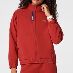 🎉NWT FIGS x Team USA Red Olympics Sydney Scrub Jacket!